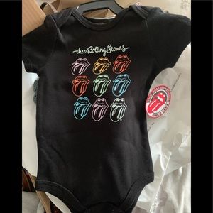 The Rolling Stones onesie black 6-9 months NWT